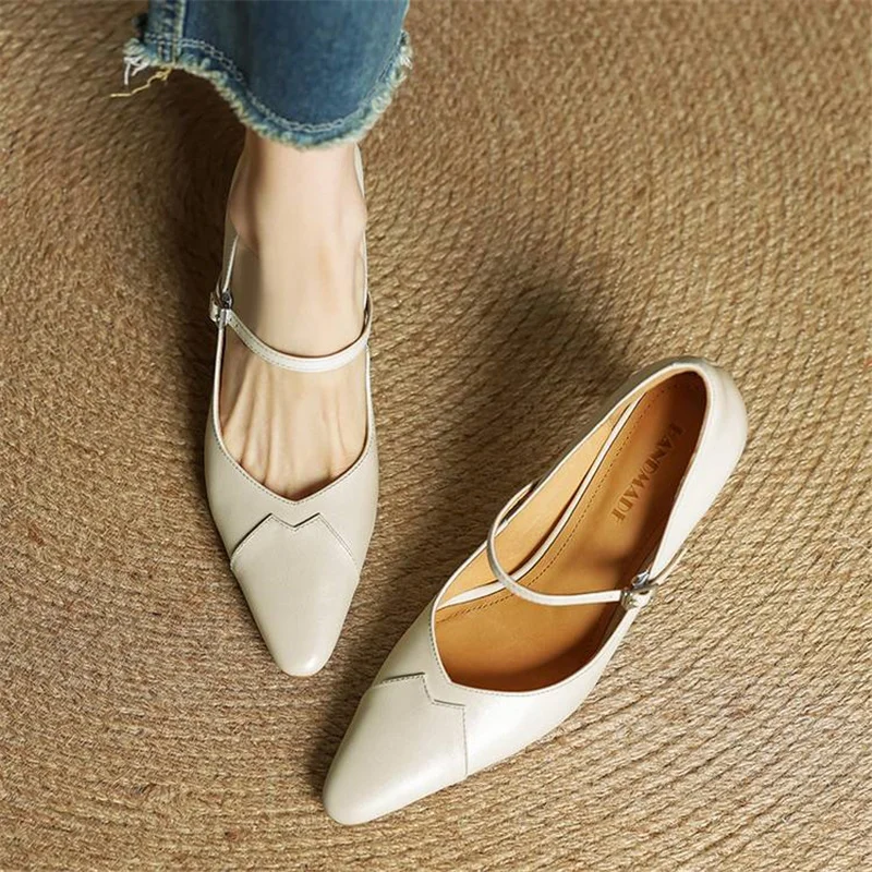 Emily Genuine Leather Heels