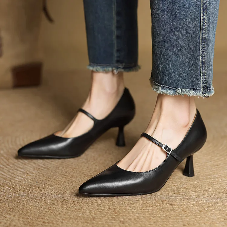 Selene Genuine Leather Pumps