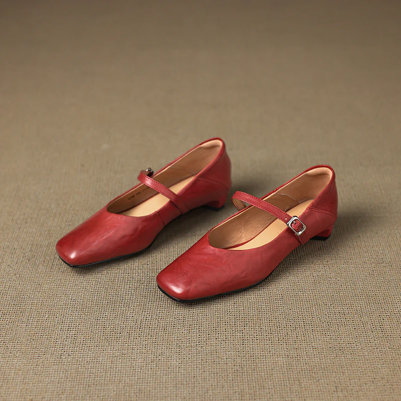 Ayra Genuine Leather Flats