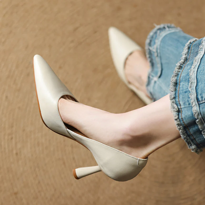 Liana Genuine Leather Heels