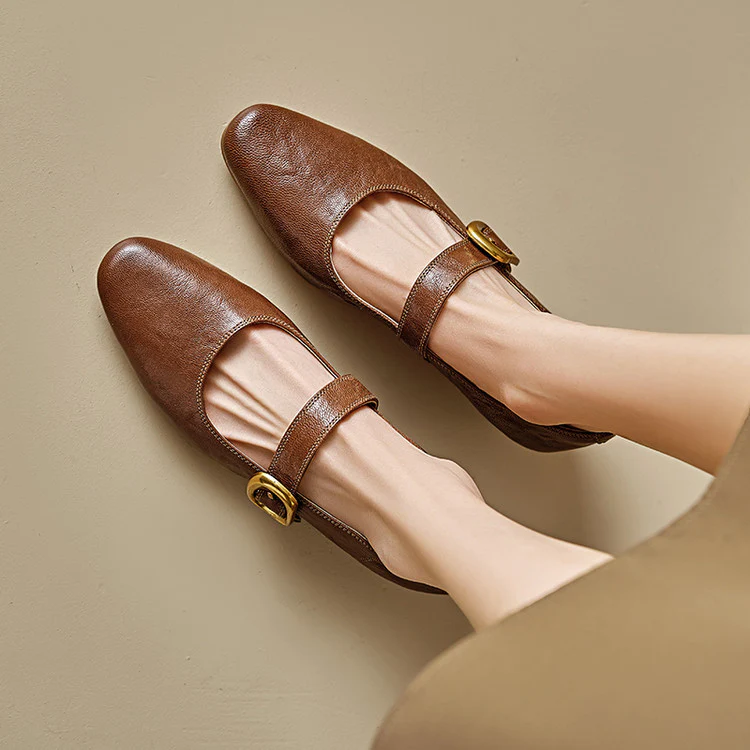 Minara Genuine Leather Pumps