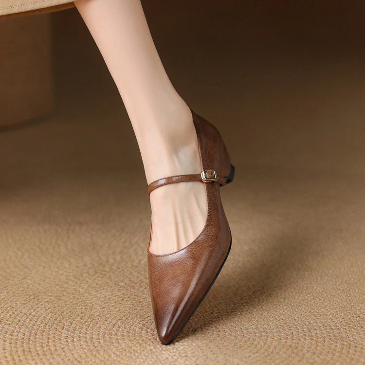 Felcia Genuine Leather Heels