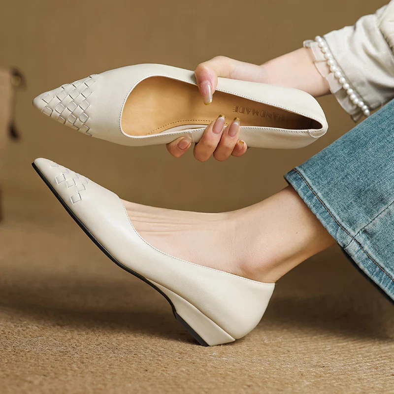 Zelith Genuine Leather Pumps