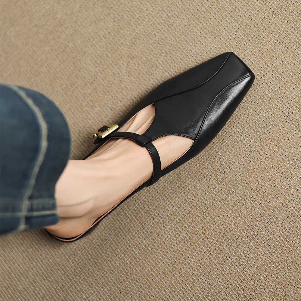 Keva Genuine Leather Mules