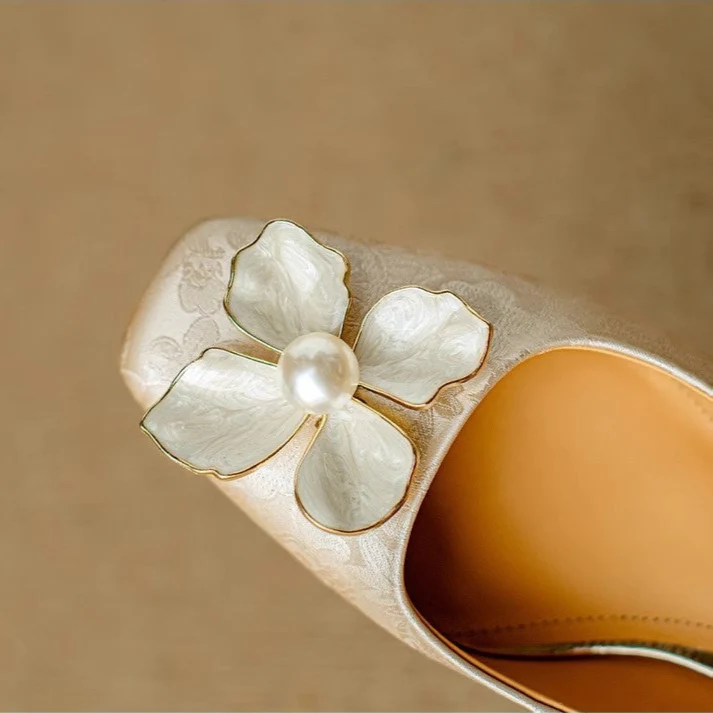 Camellia Slingback Pumps