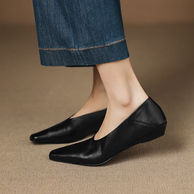 Emor Genuine Leather Flats