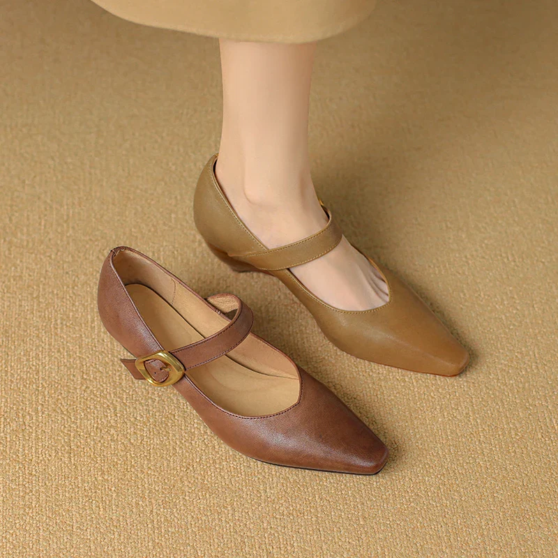 Velma Genuine Leather Heels