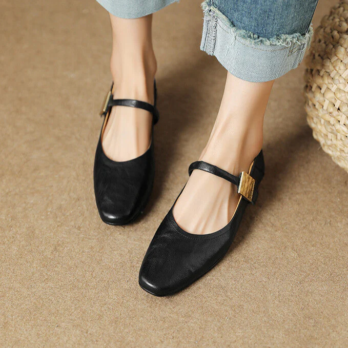 Melona Genuine Leather Pumps