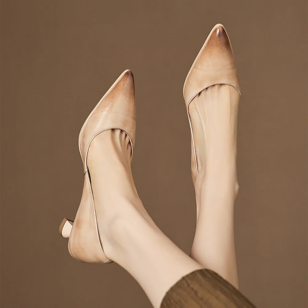 Elyia Genuine Leather Heels