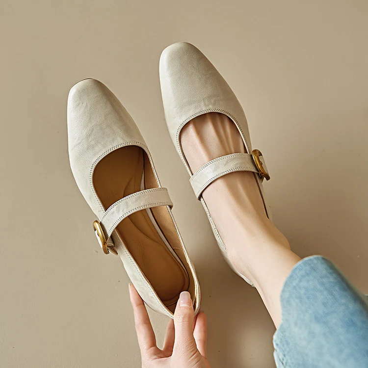 Minara Genuine Leather Pumps