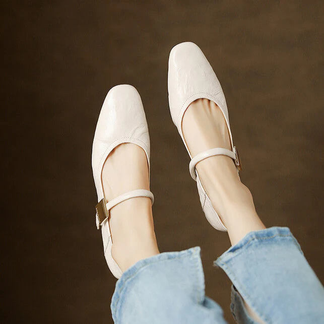 Melona Genuine Leather Pumps