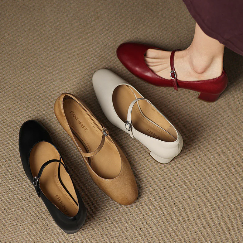 Cadrel Genuine Leather Pumps