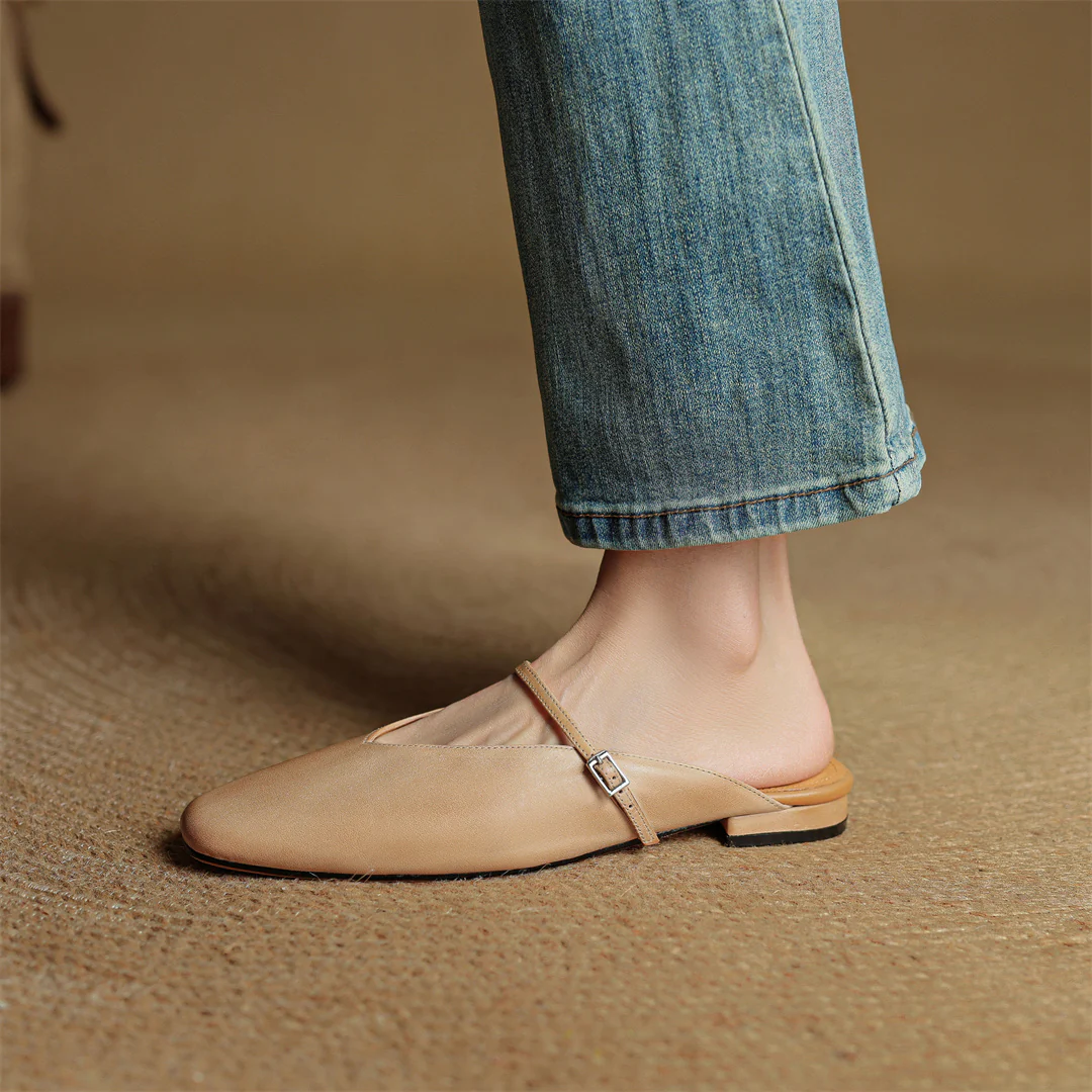Miral Genuine Leather Mules