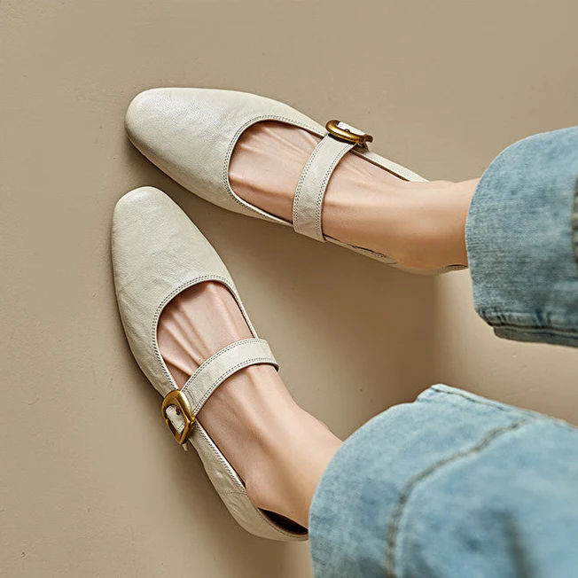 Minara Genuine Leather Pumps