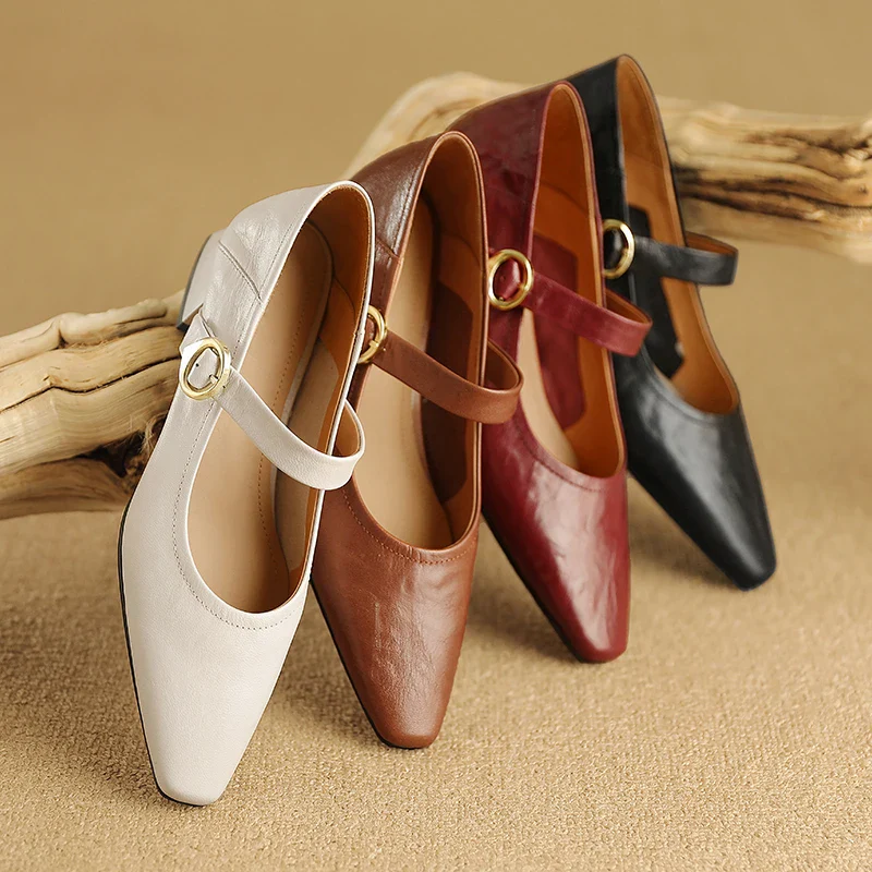 Merlot Genuine Leather Heels