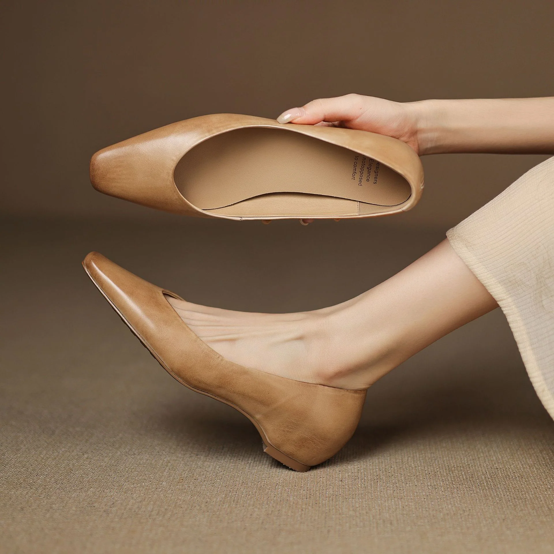 Oren Genuine Leather Flats