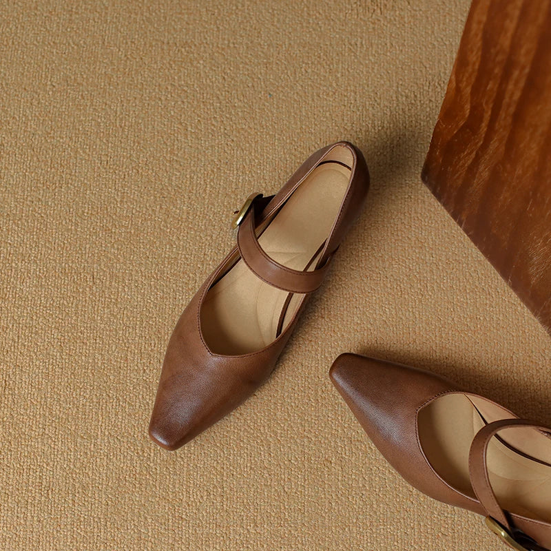 Velma Genuine Leather Heels