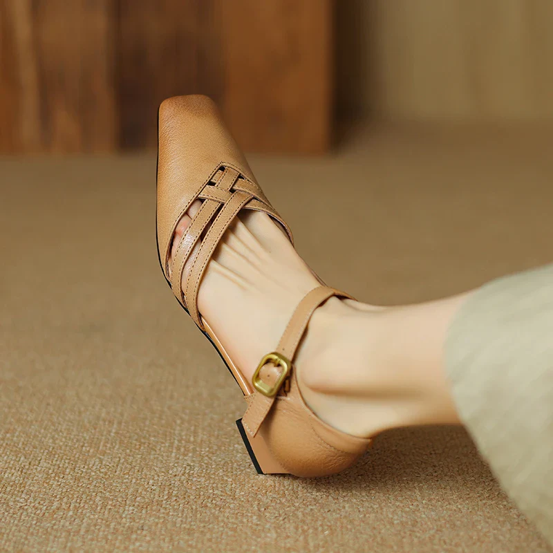 Marisol Genuine Leather Heels