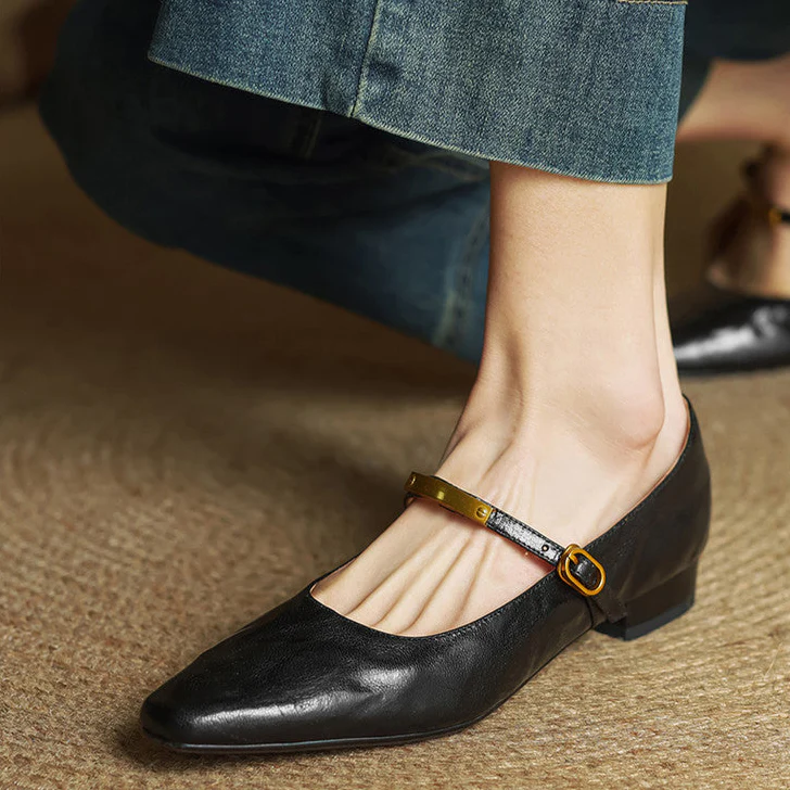 Merlot Genuine Leather Pumps