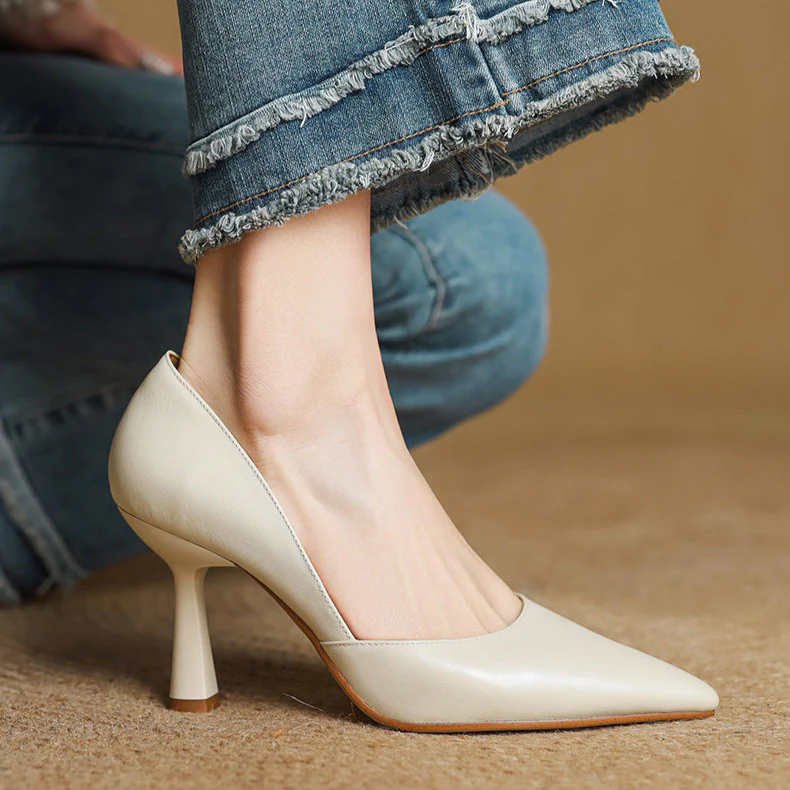 Liana Genuine Leather Heels