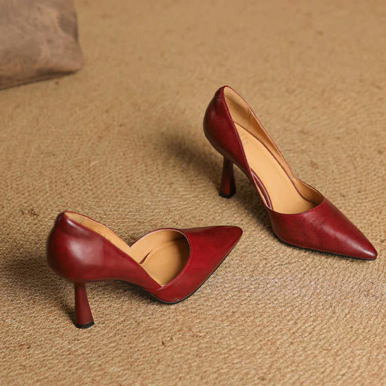 Liana Genuine Leather Heels