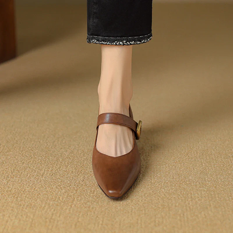 Velma Genuine Leather Heels