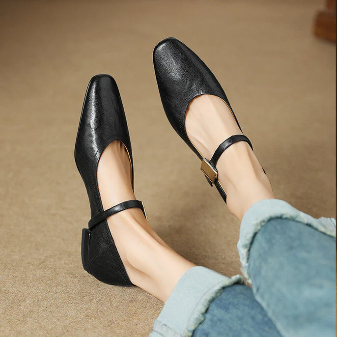 Melona Genuine Leather Pumps