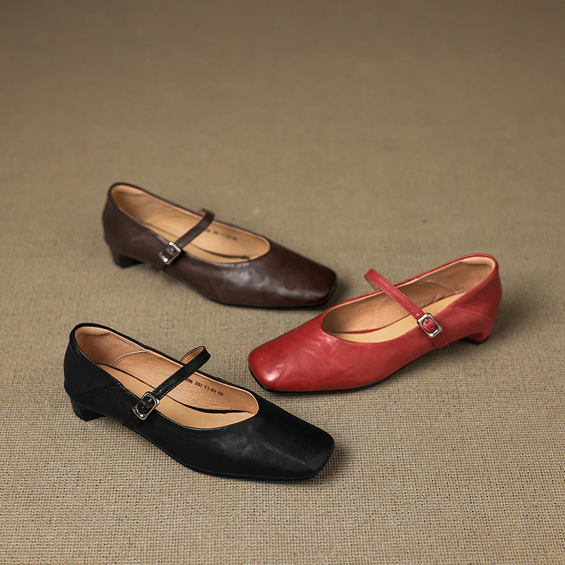 Ayra Genuine Leather Flats