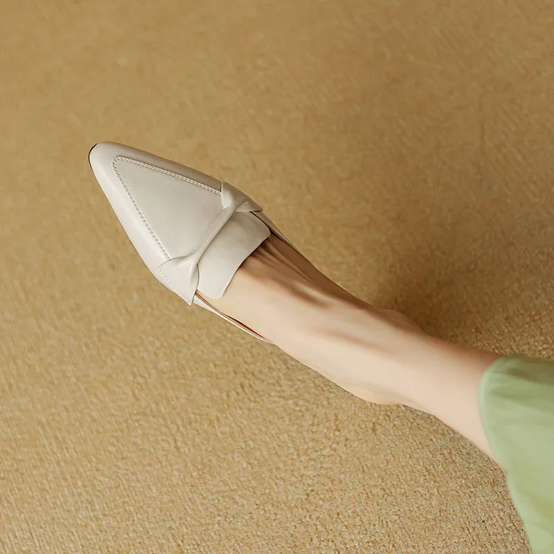 Alaya Genuine Leather Mules