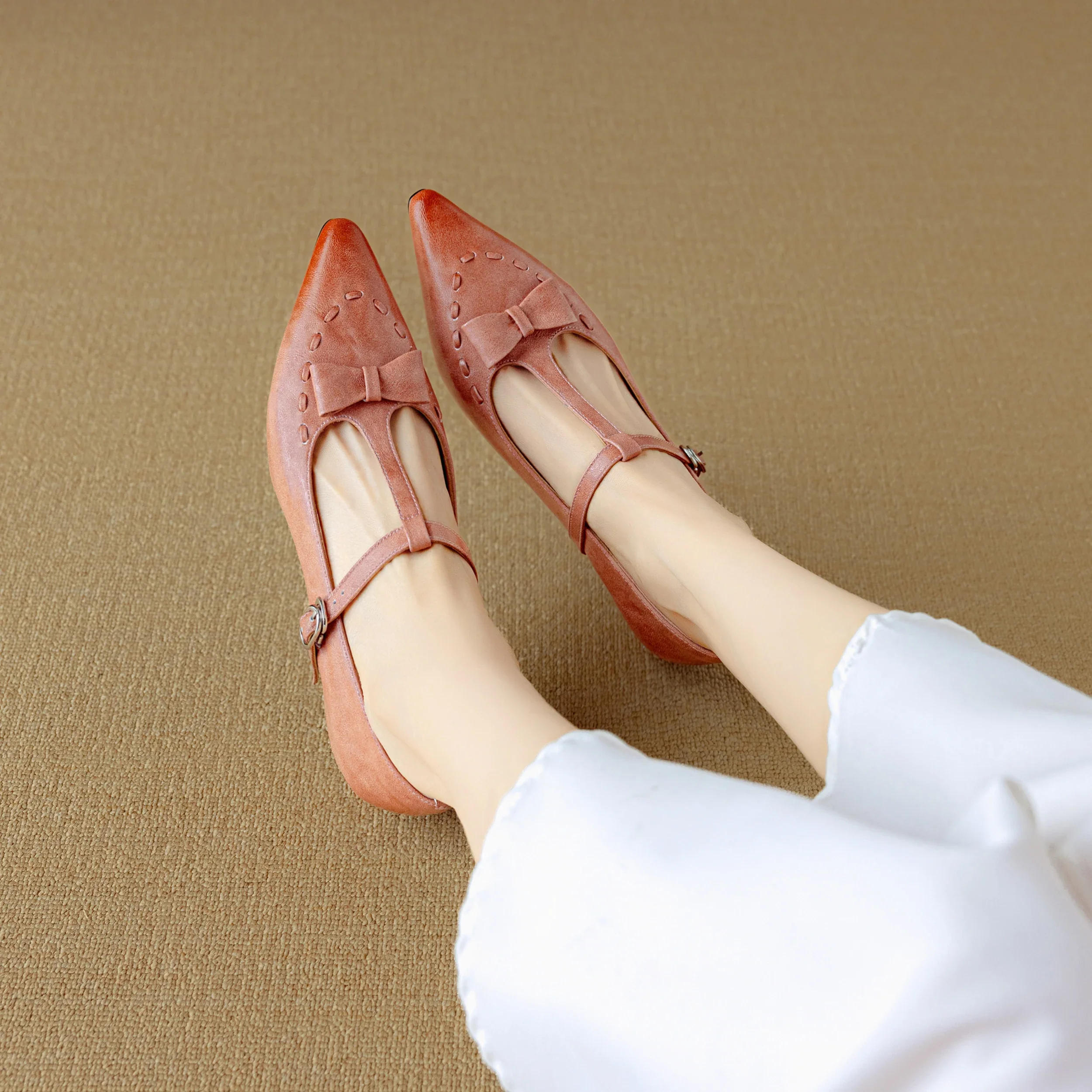 Tiara Genuine Leather Pumps