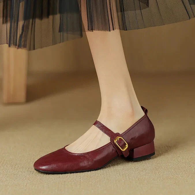 Bruna Genuine Leather Pumps