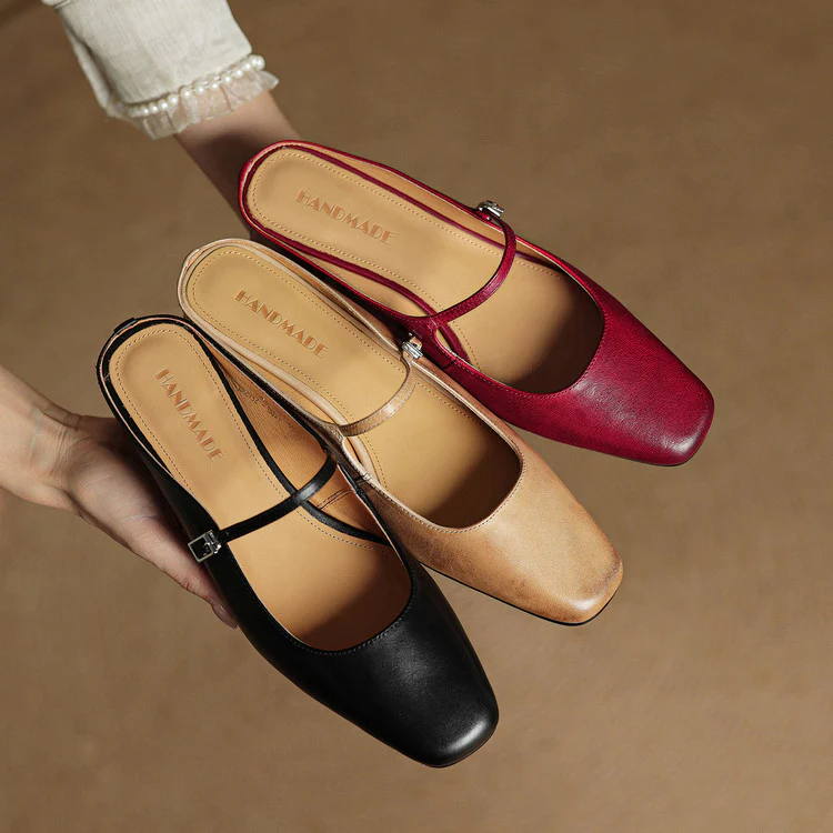 Esmer Genuine Leather Mules