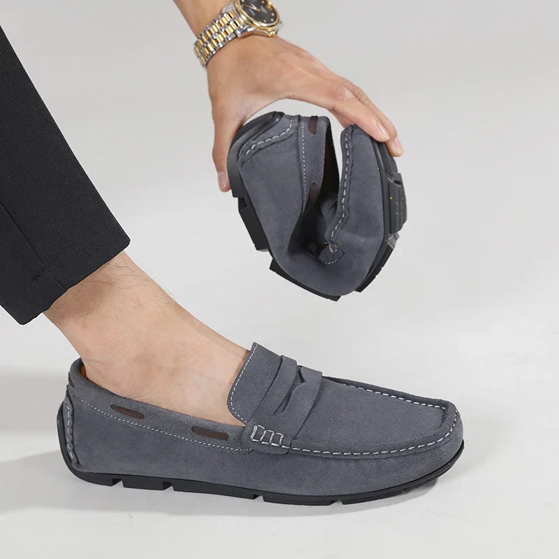 Fletro Genuine Suede Loafers