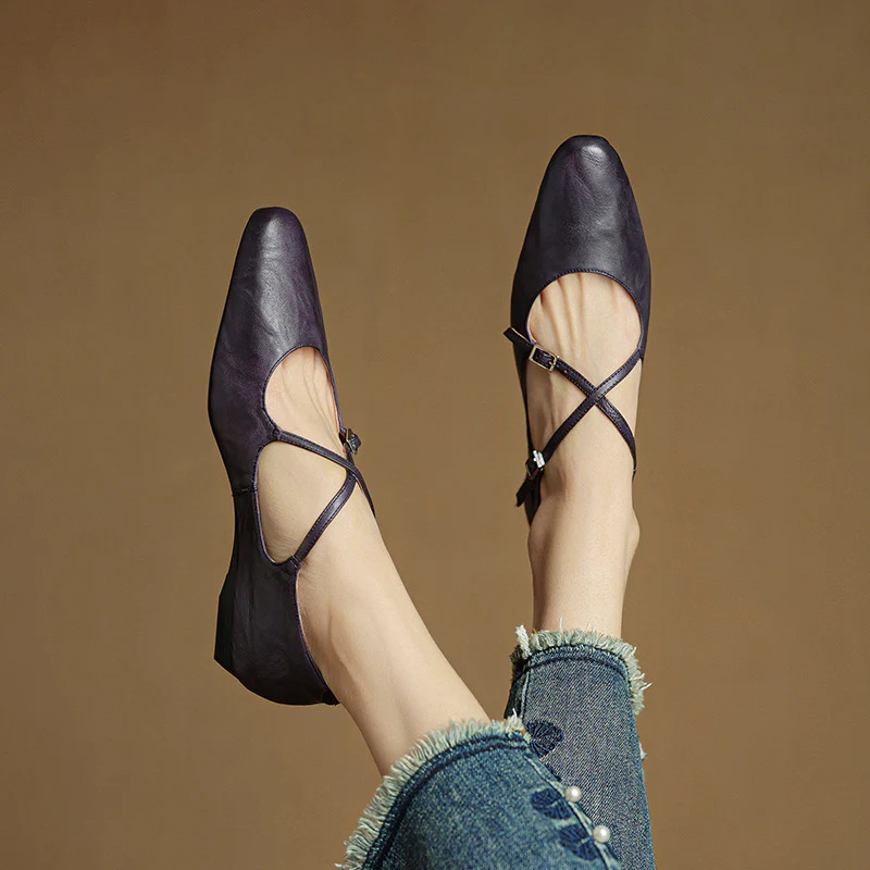 Eclan Genuine Leather Flats