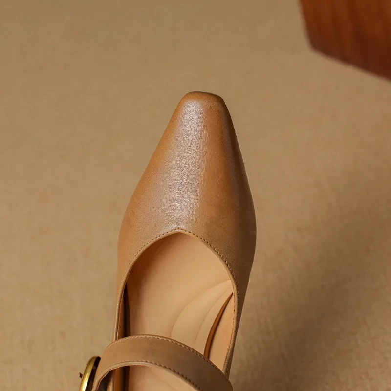 Velma Genuine Leather Heels