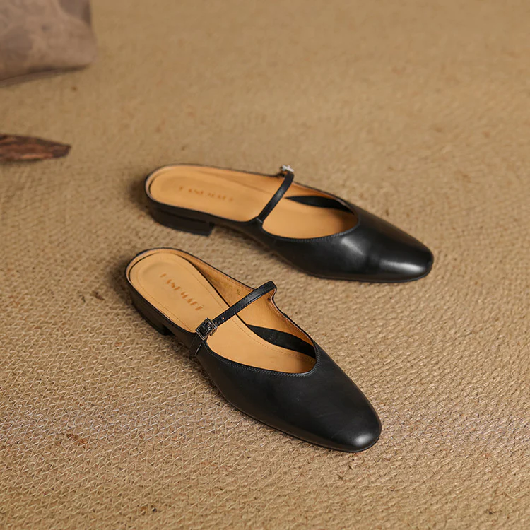 Marvyn Genuine Leather Mules