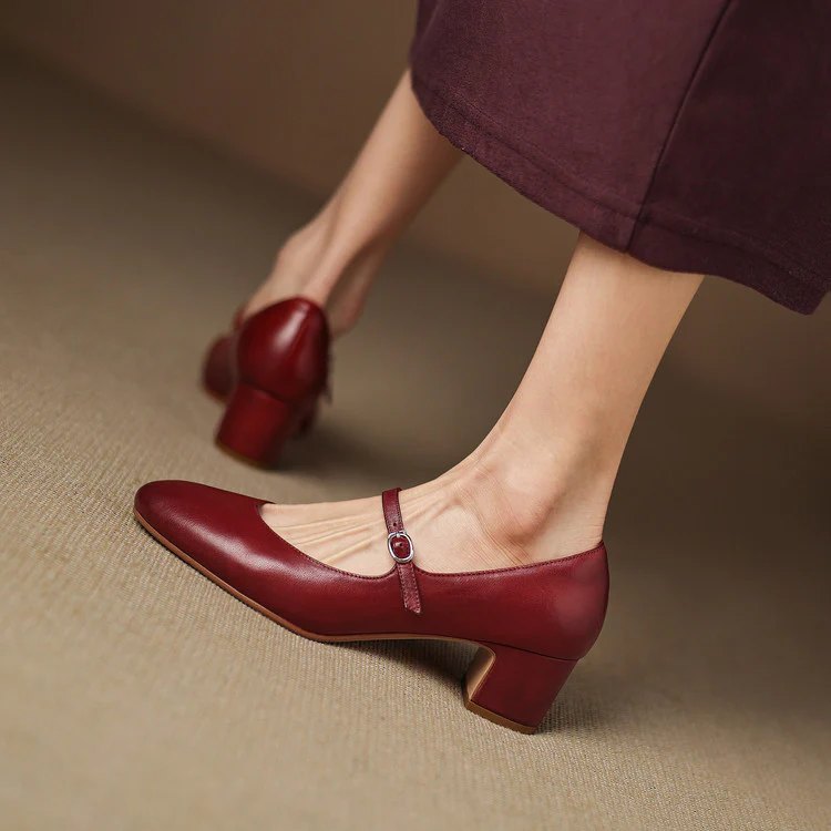 Cadrel Genuine Leather Pumps