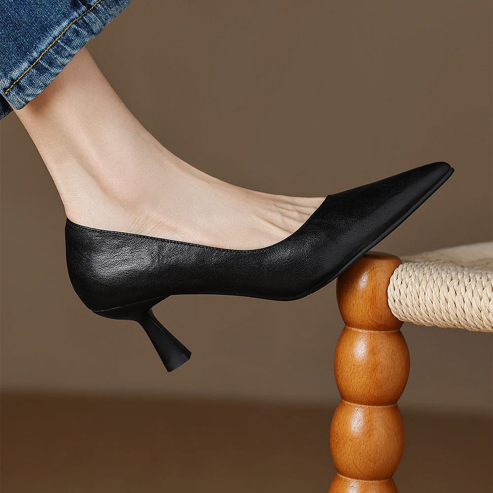 Elore Genuine Leather Heels