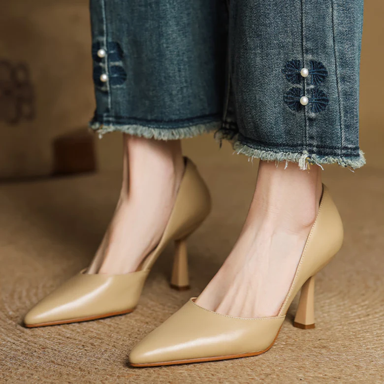 Liana Genuine Leather Heels