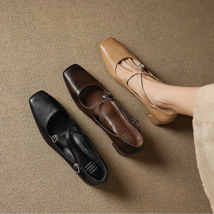 Ciora Genuine Leather Heels