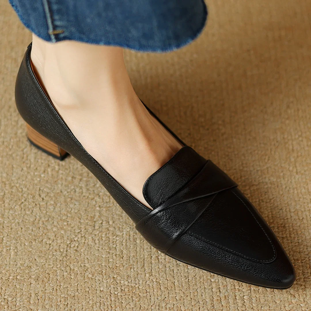 Naira Genuine Leather Pumps