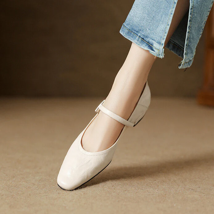 Melona Genuine Leather Pumps