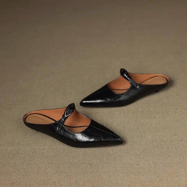 Alour Genuine Leather Mules