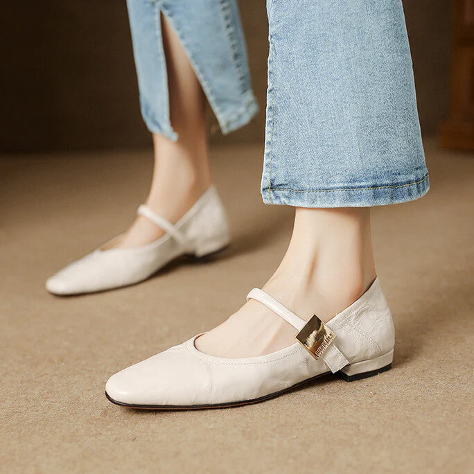 Melona Genuine Leather Pumps