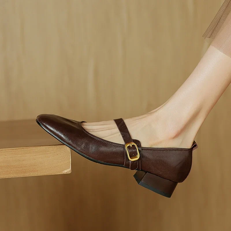 Bruna Genuine Leather Pumps