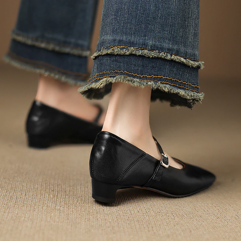 Ayra Genuine Leather Flats