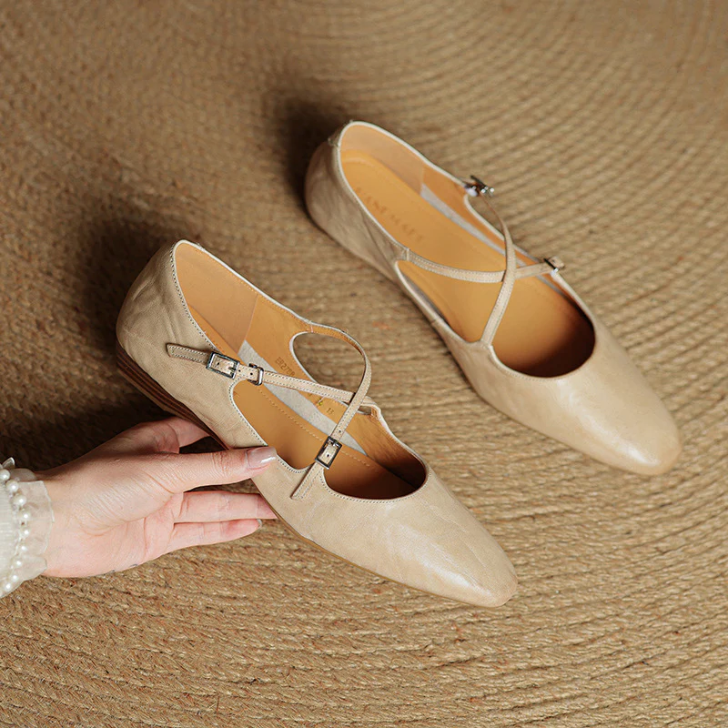 Eclan Genuine Leather Flats