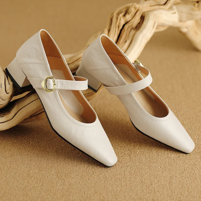 Merlot Genuine Leather Heels