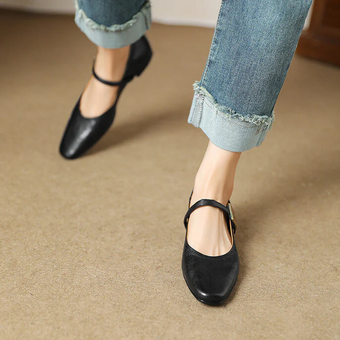 Melona Genuine Leather Pumps