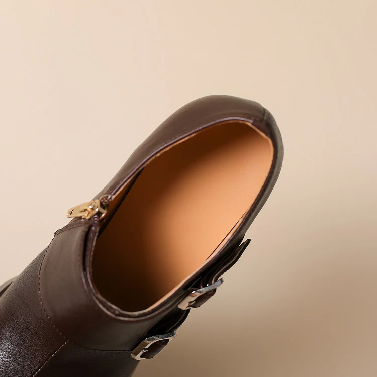 Nyrix Genuine Leather Heels